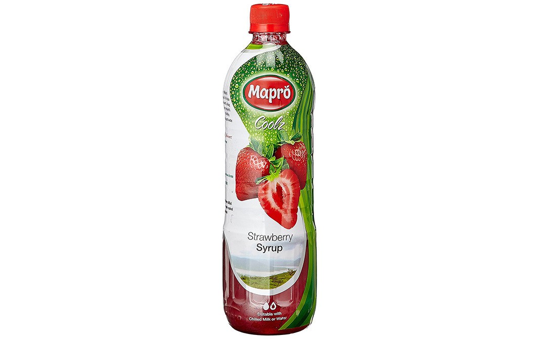 Mapro Coolz Strawberry Syrup    Plastic Bottle  750 millilitre